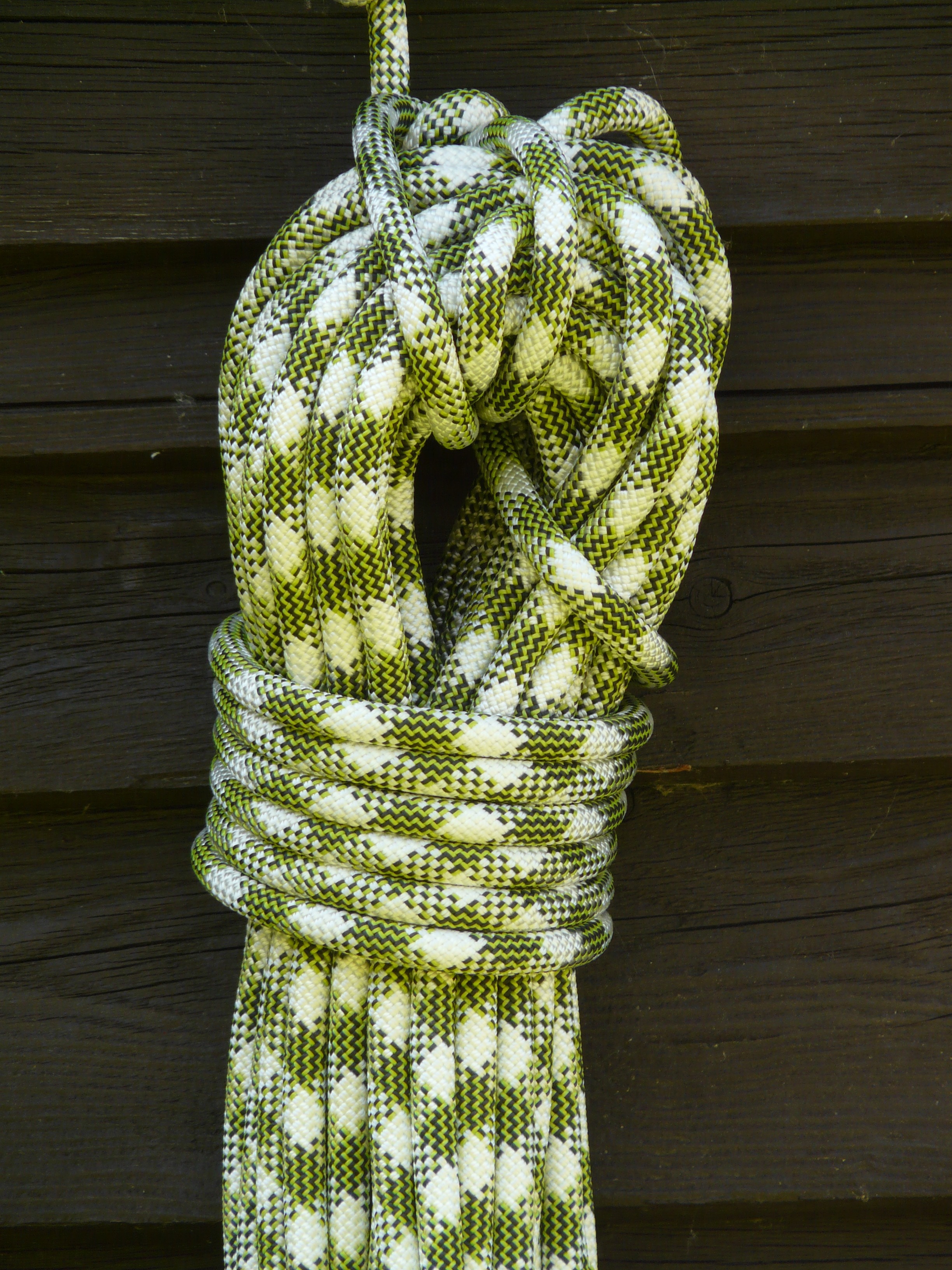 white and green rope