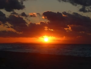 sunset on beach thumbnail
