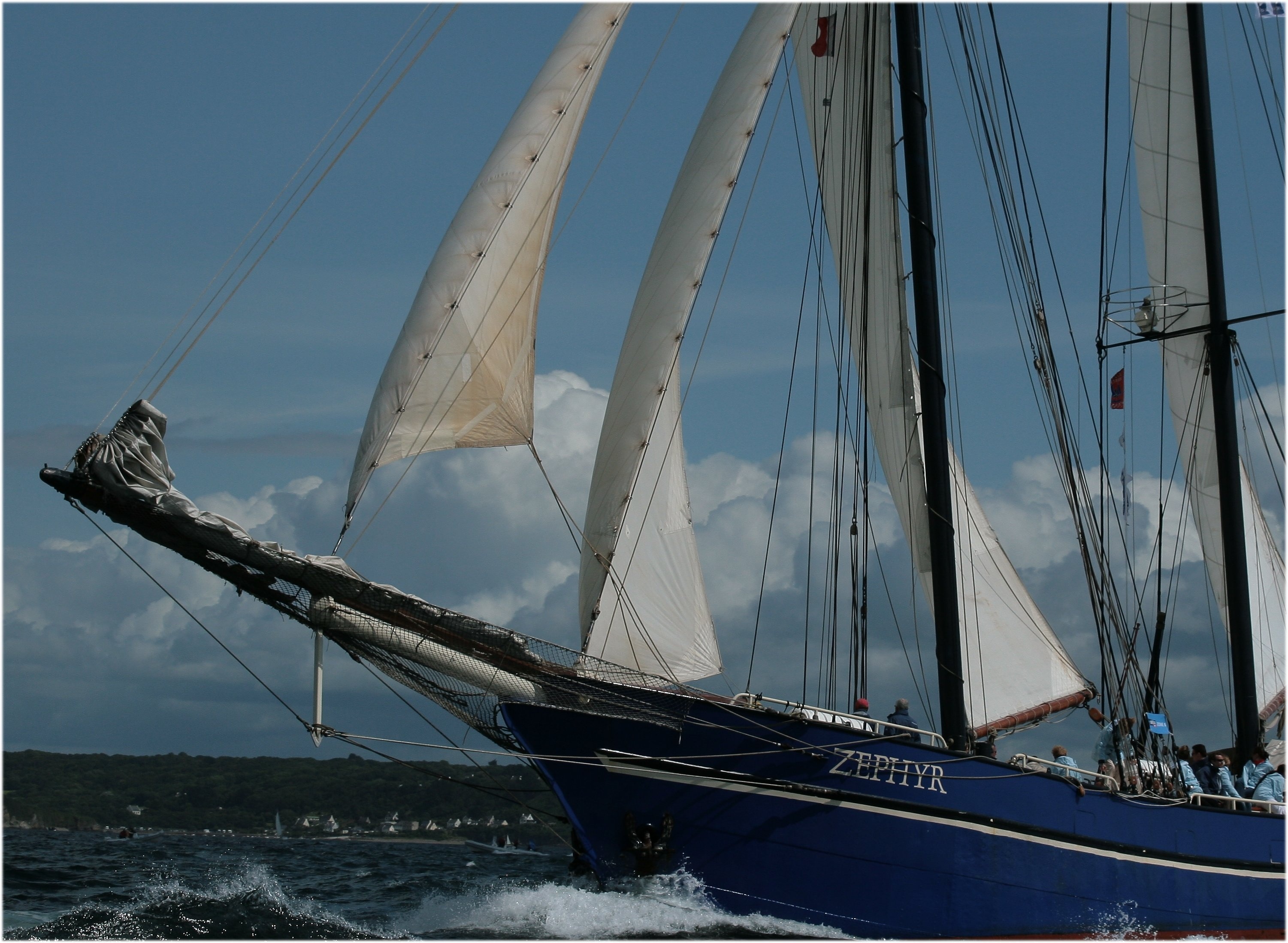 blue zephyr sailboat