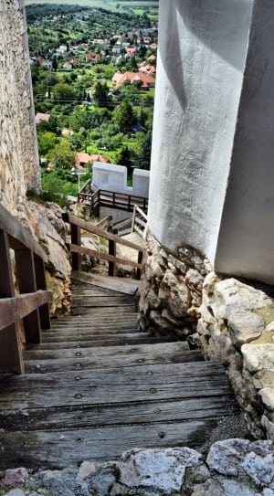 gray wooden staircase thumbnail