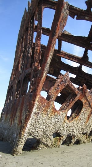 rusted abandoned sunken ship thumbnail
