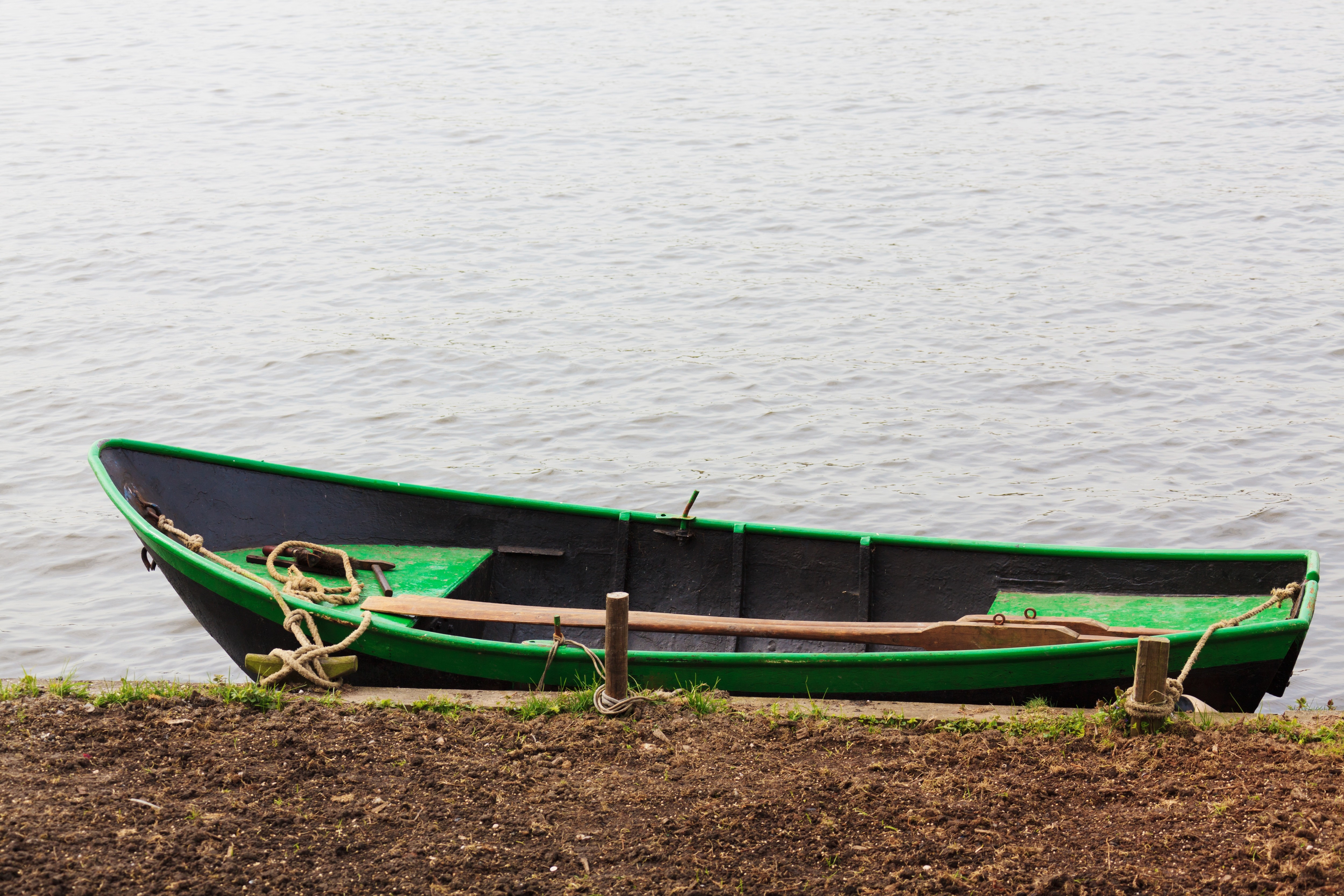 green canoe