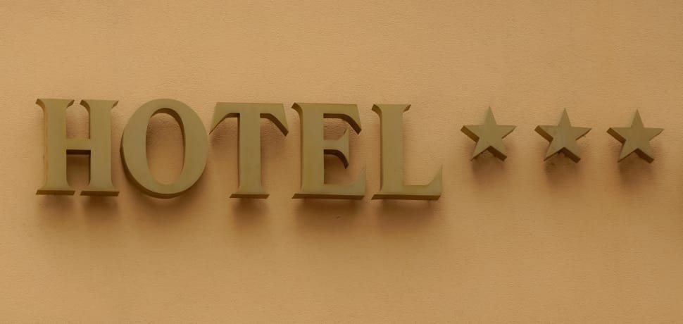 brown hotel signage preview