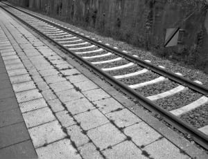 grayscale portrait of train track thumbnail