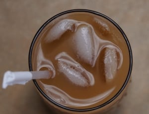 drinking glass and plastic straw thumbnail