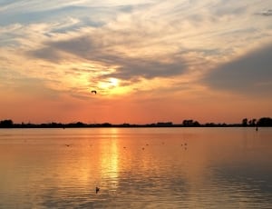 Abendstimmung, River, Water, Sunset, sunset, reflection thumbnail