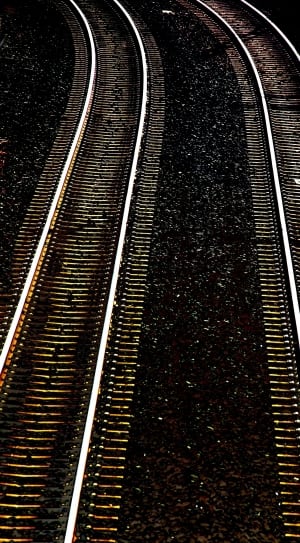 gray and black train rail thumbnail