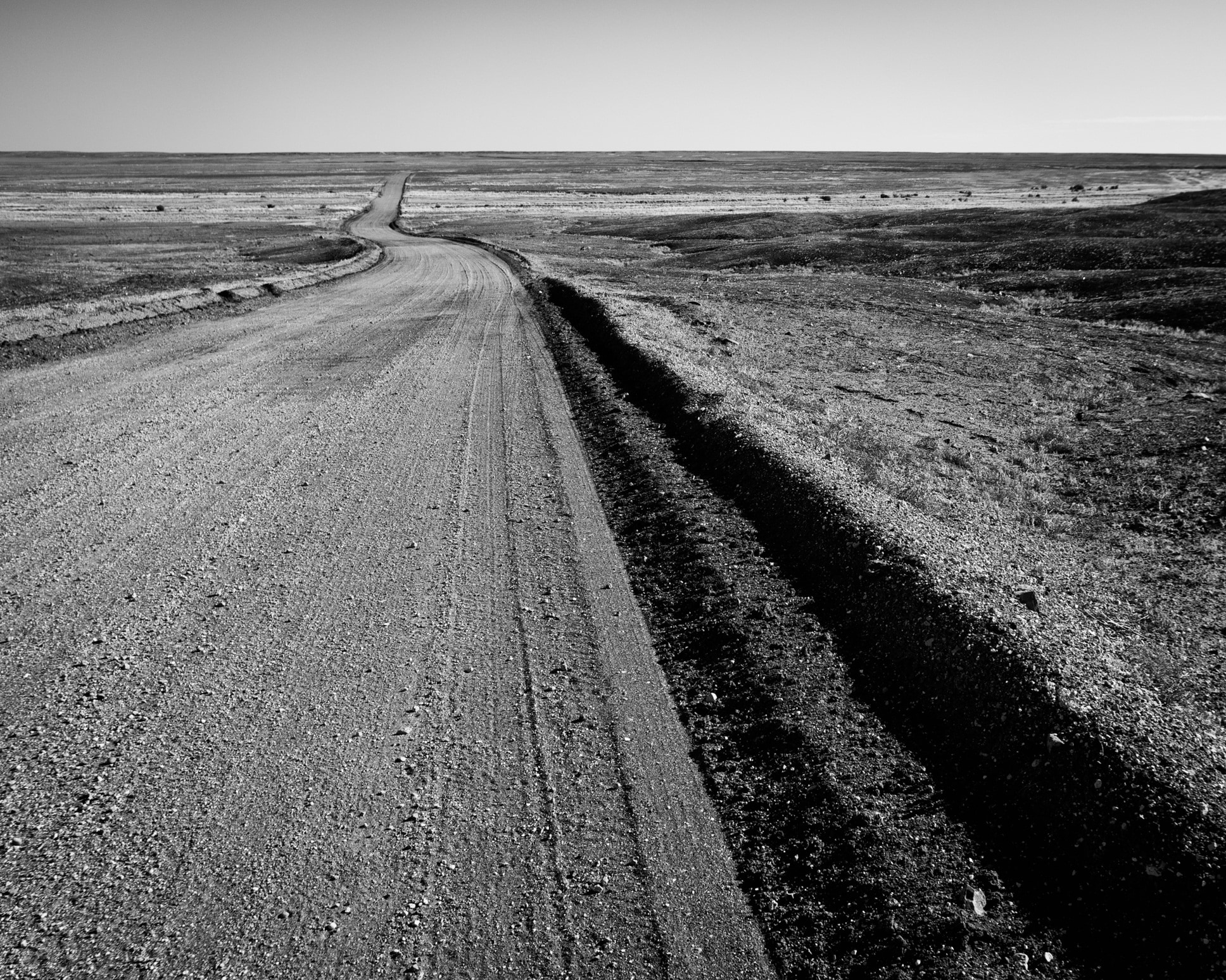 grey dirt road