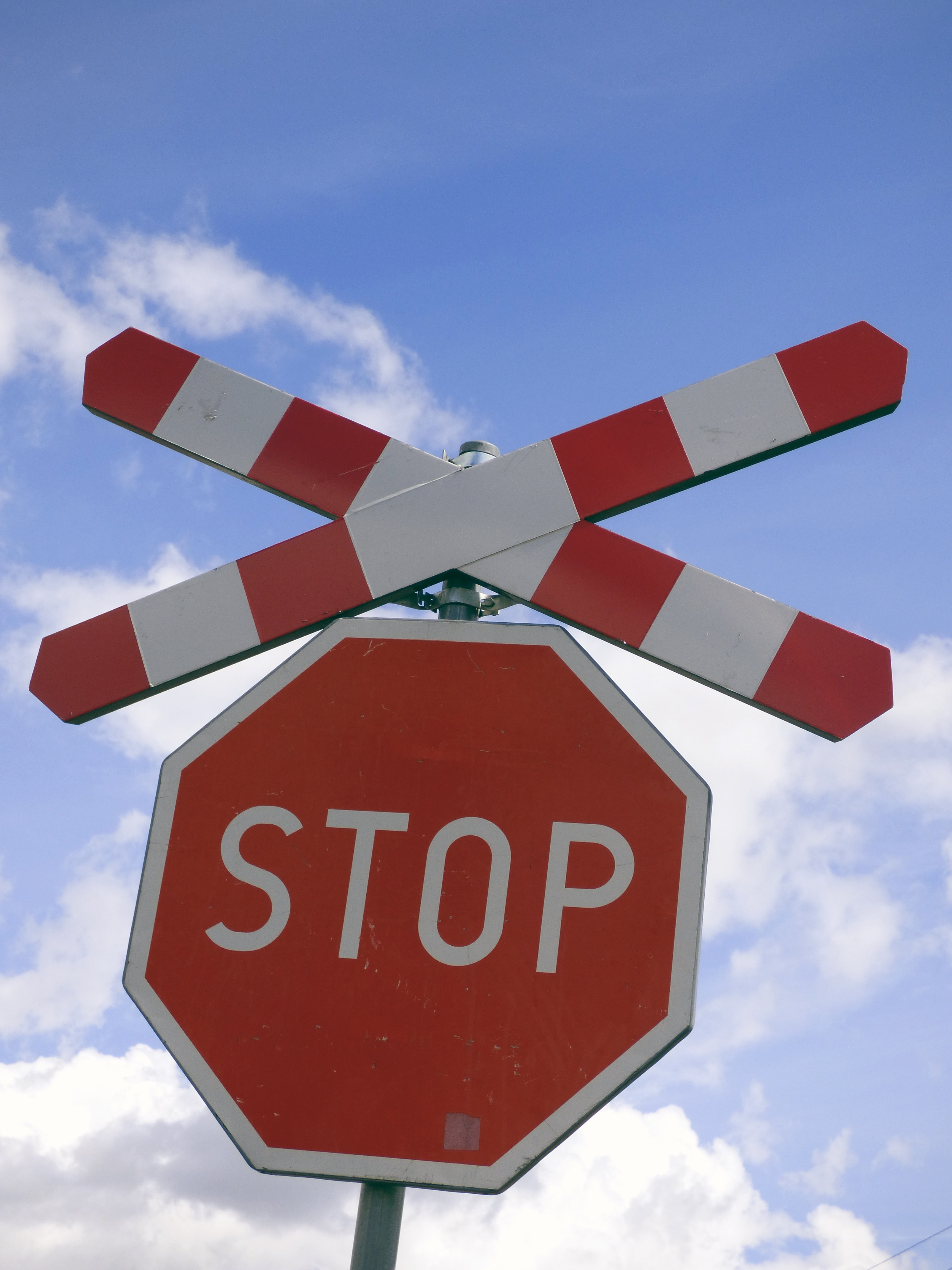 Stop signage during daytime