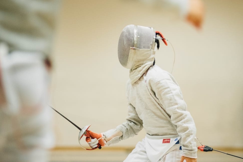 person in fencing suit preview