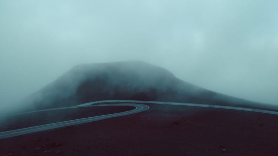 road covered by fog preview