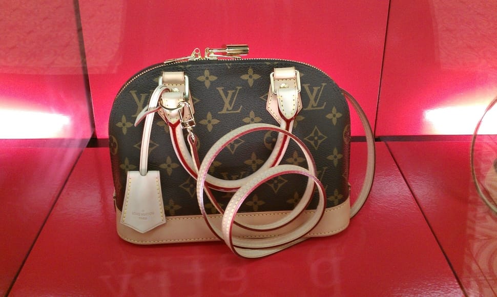 brown and beige louis vuitton monogram canvas 2 way bag preview
