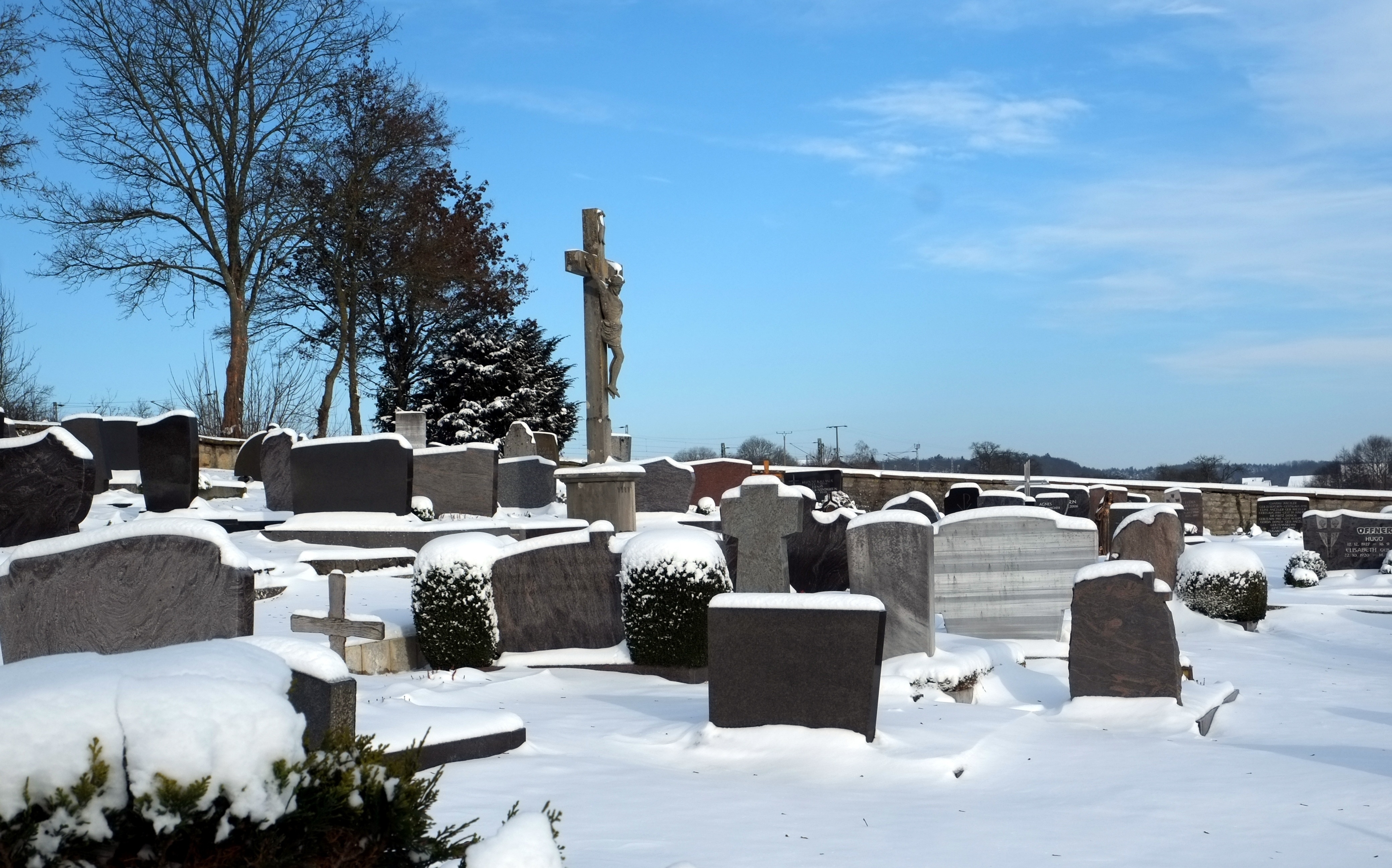 white cemetery