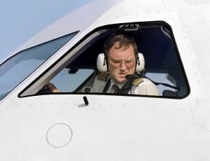 men's black and white aviator headset thumbnail