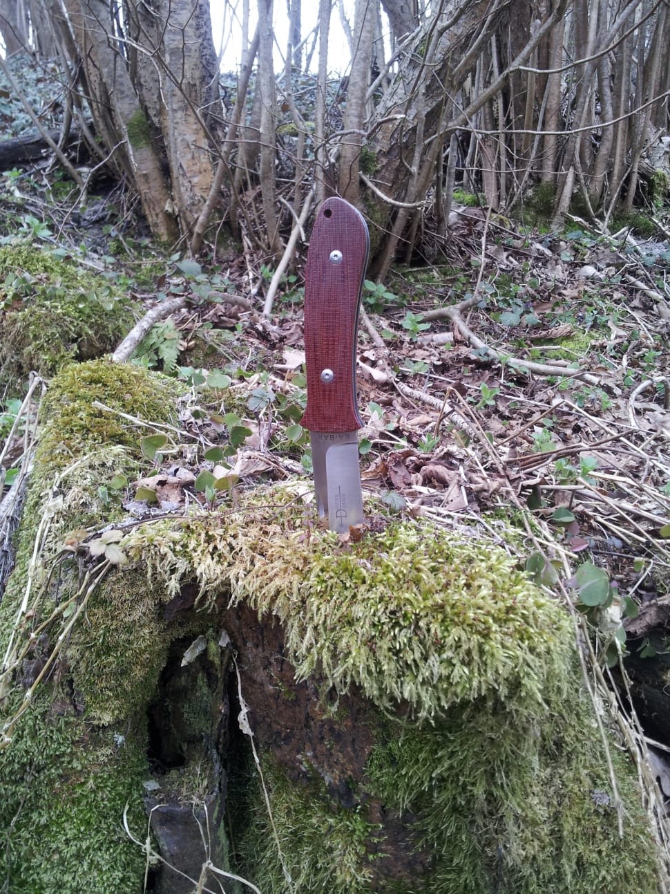 brown handle pocket knife preview