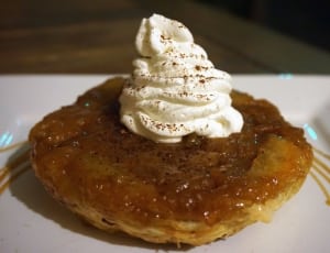 brown pancake with whipped cream thumbnail