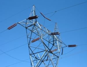 gray and black transmission tower thumbnail