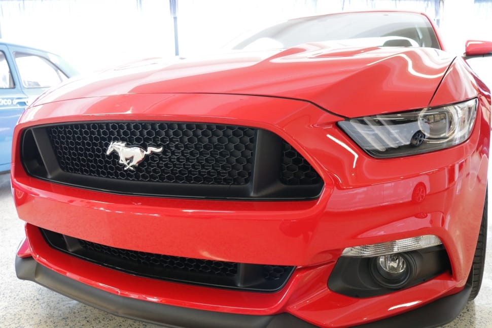 red ford mustang preview