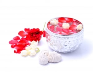red and white flower petals thumbnail