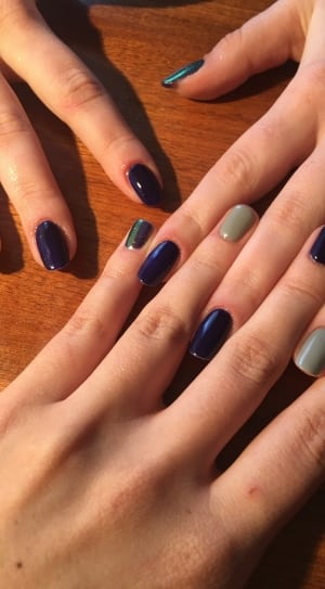 blue hand pedicure thumbnail