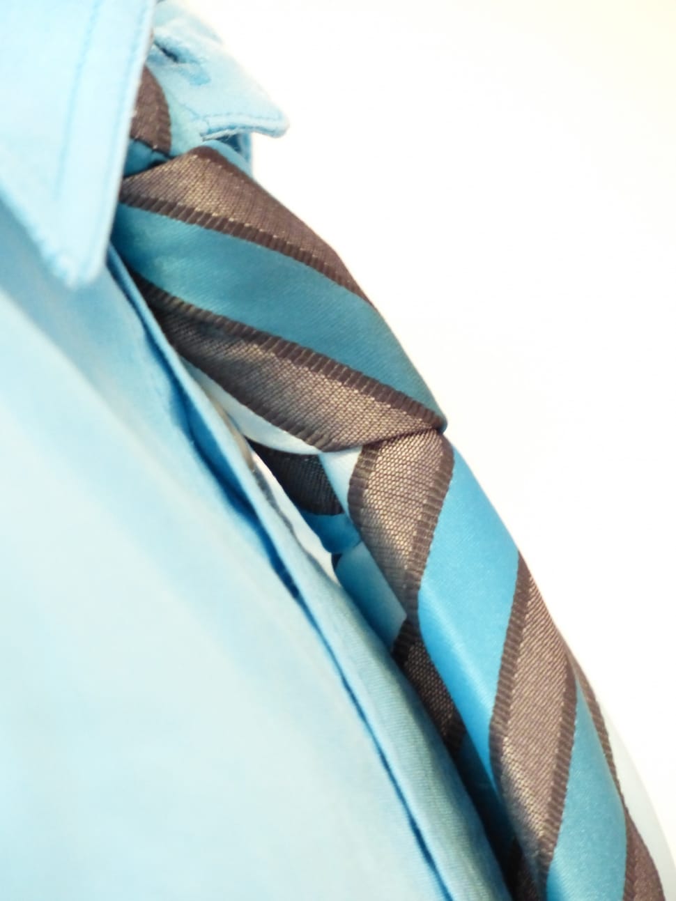 men's brown and teal necktie preview