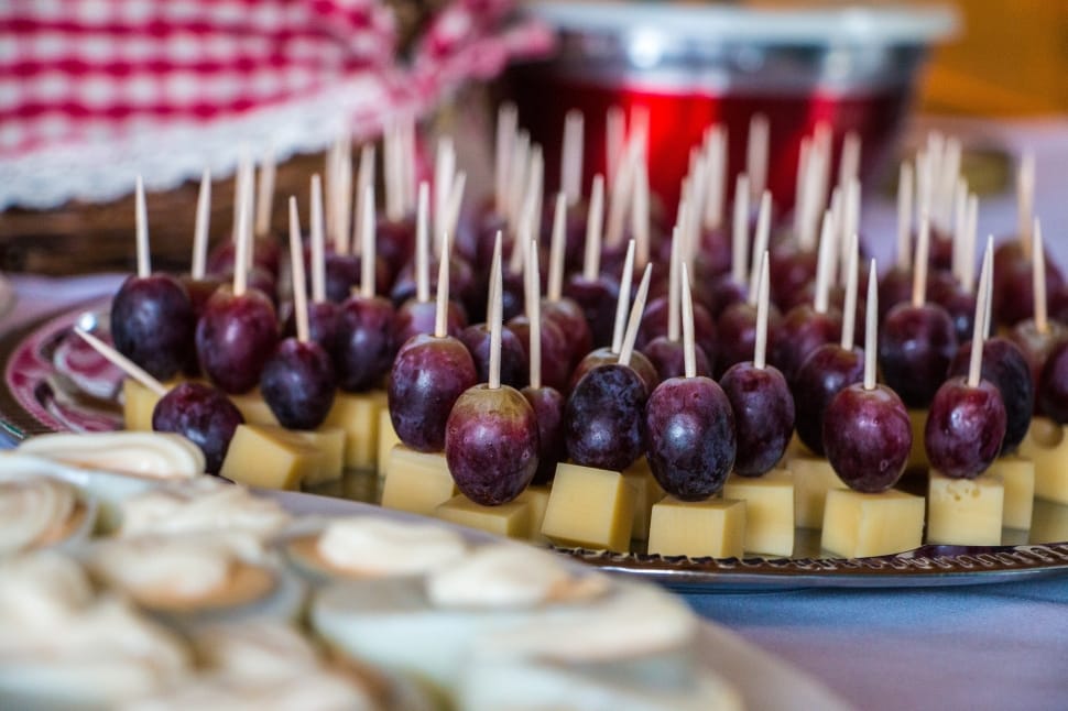 cheese and grapes on sticks preview