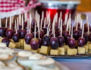 cheese and grapes on sticks thumbnail