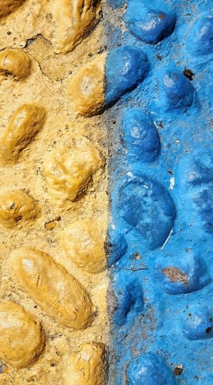 yellow and blue stone floor thumbnail