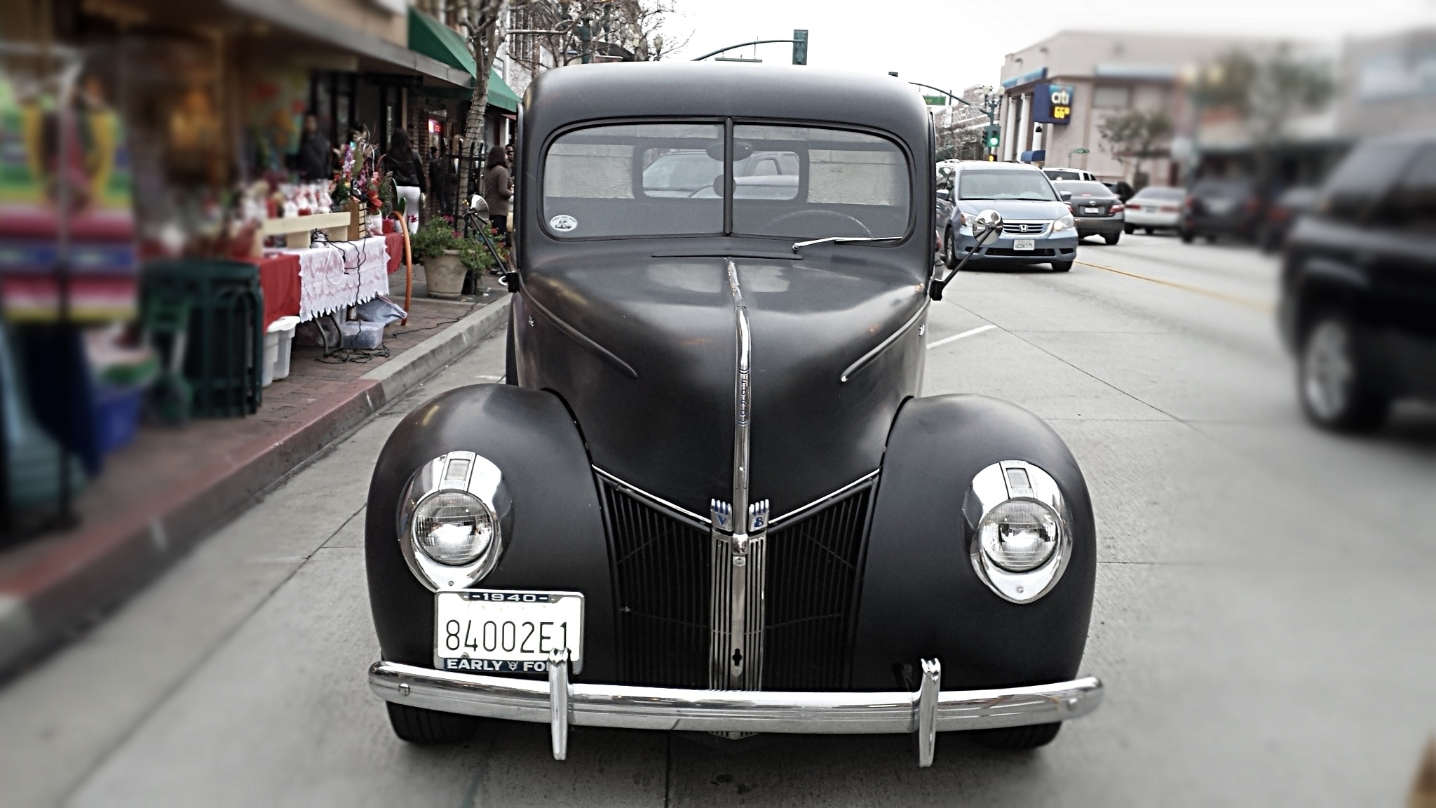 black classic car
