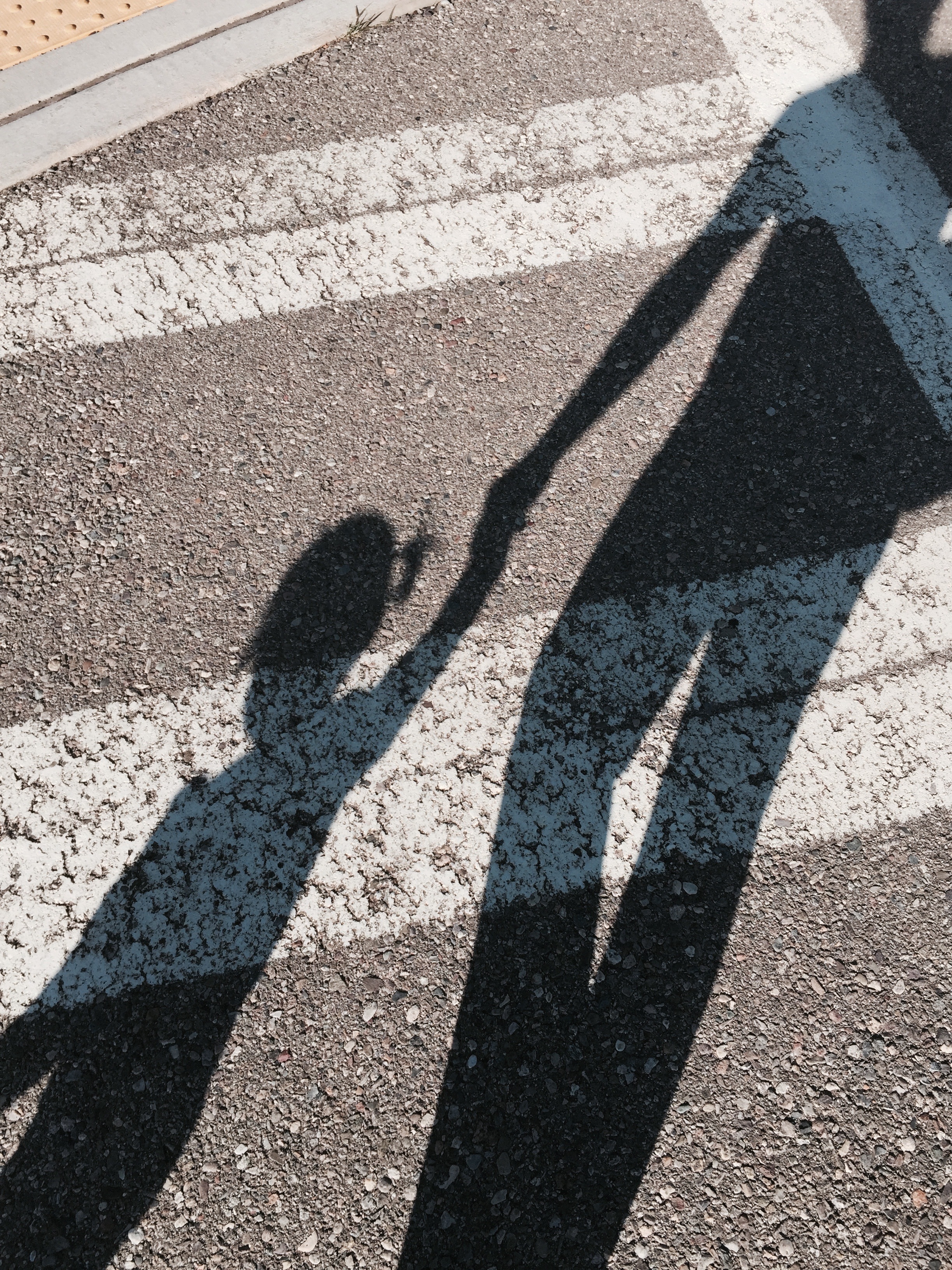 human and girl shadow