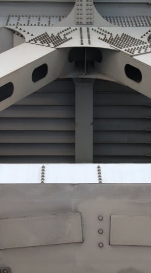 white metal suspension bridge parts thumbnail