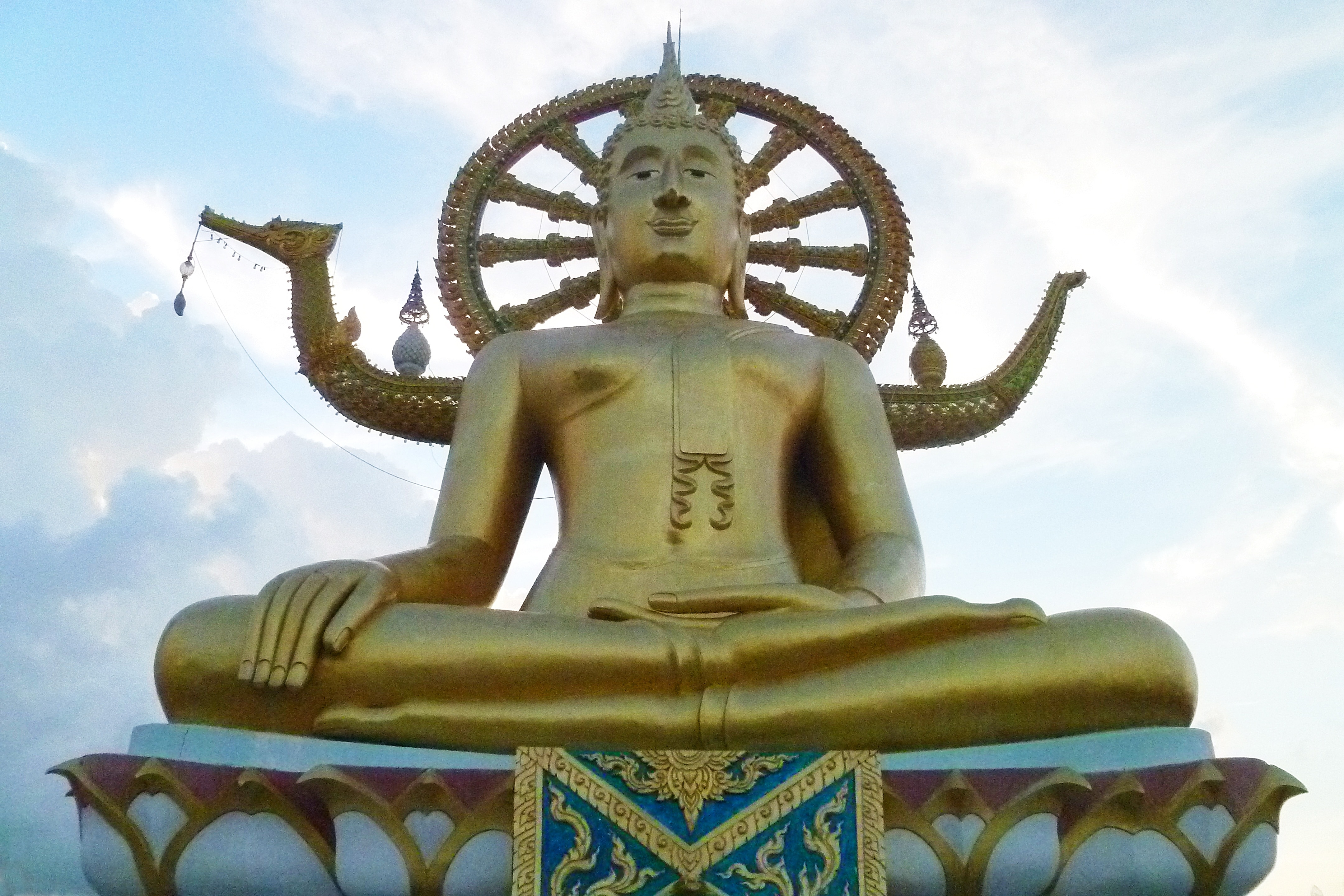 golden indian god statue