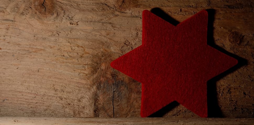 red star of david wall art preview