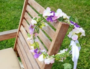 white and purple orchid wreath thumbnail
