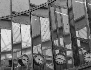 grayscale photo of glass building thumbnail