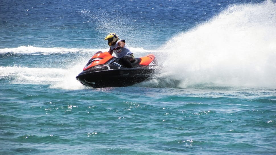 black and orange personal watercraft preview