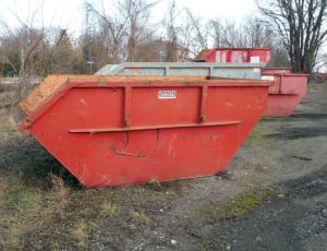 photo of red metal equipment on the ground thumbnail