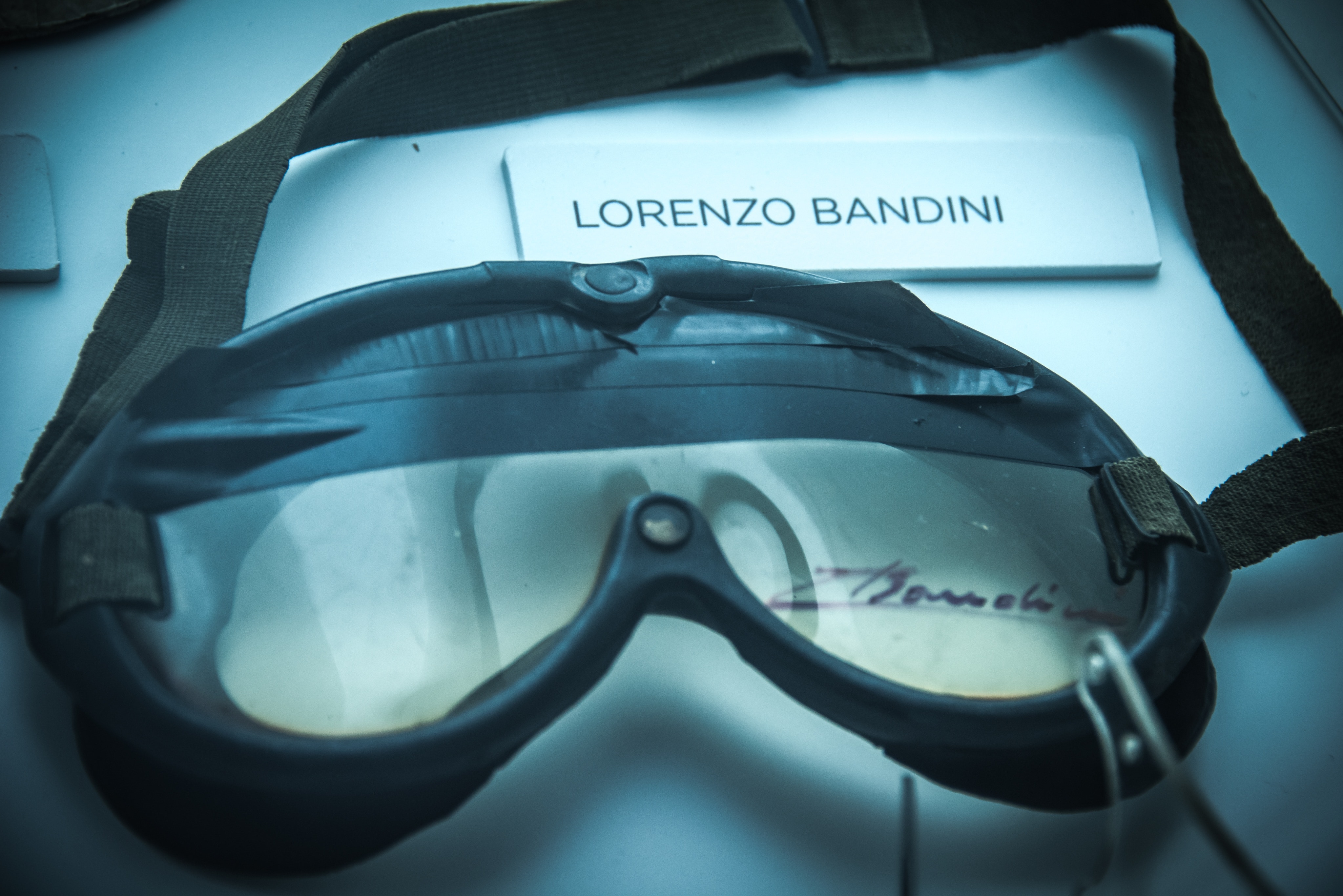 black Lorenzo Bandini goggles