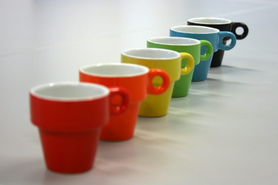 6 ceramic mugs preview