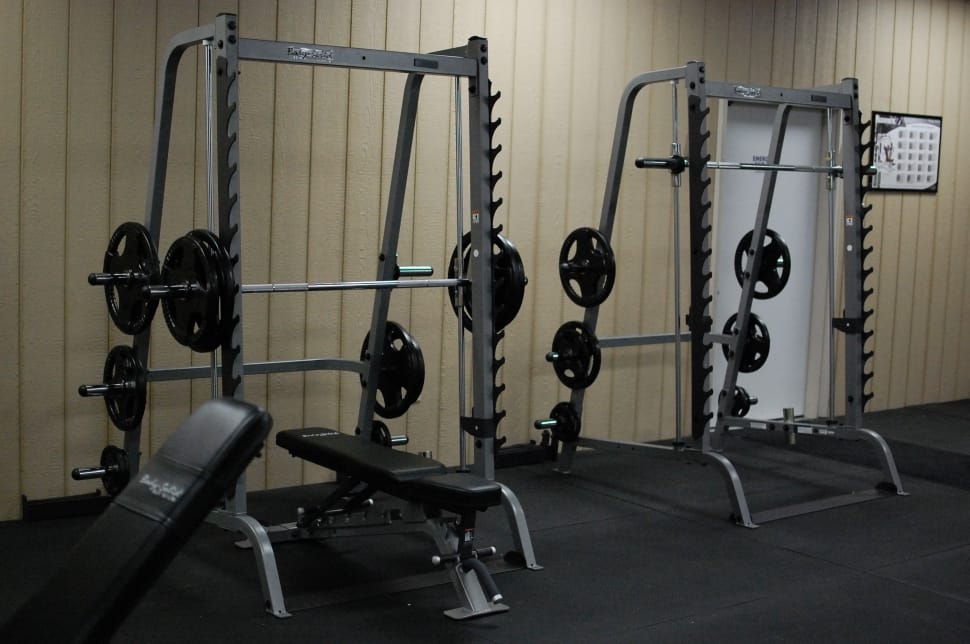 2 gray metal exercise equipments preview