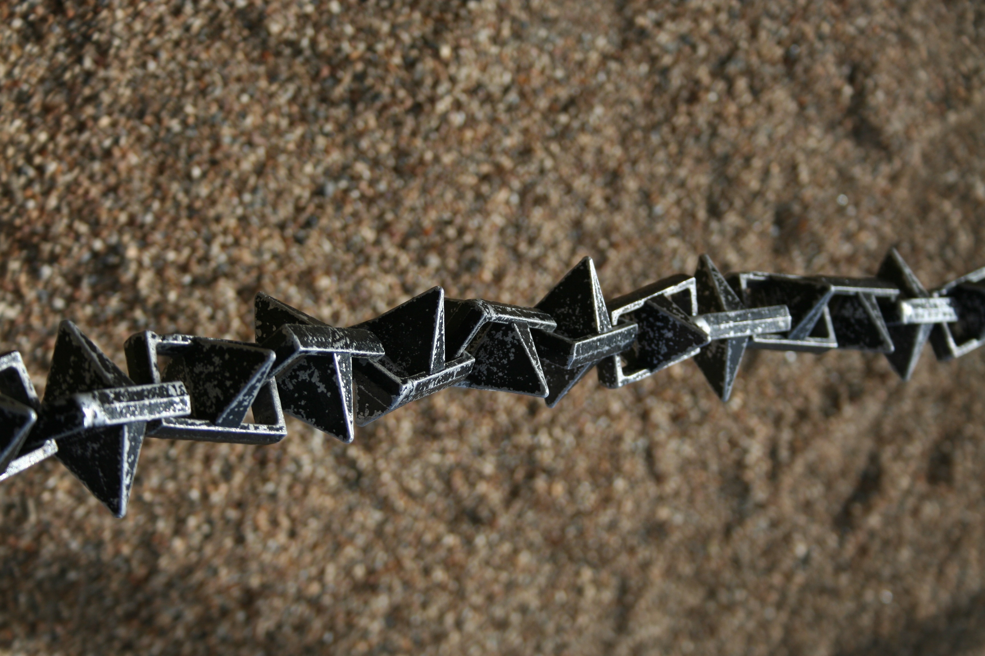 grey metal chain