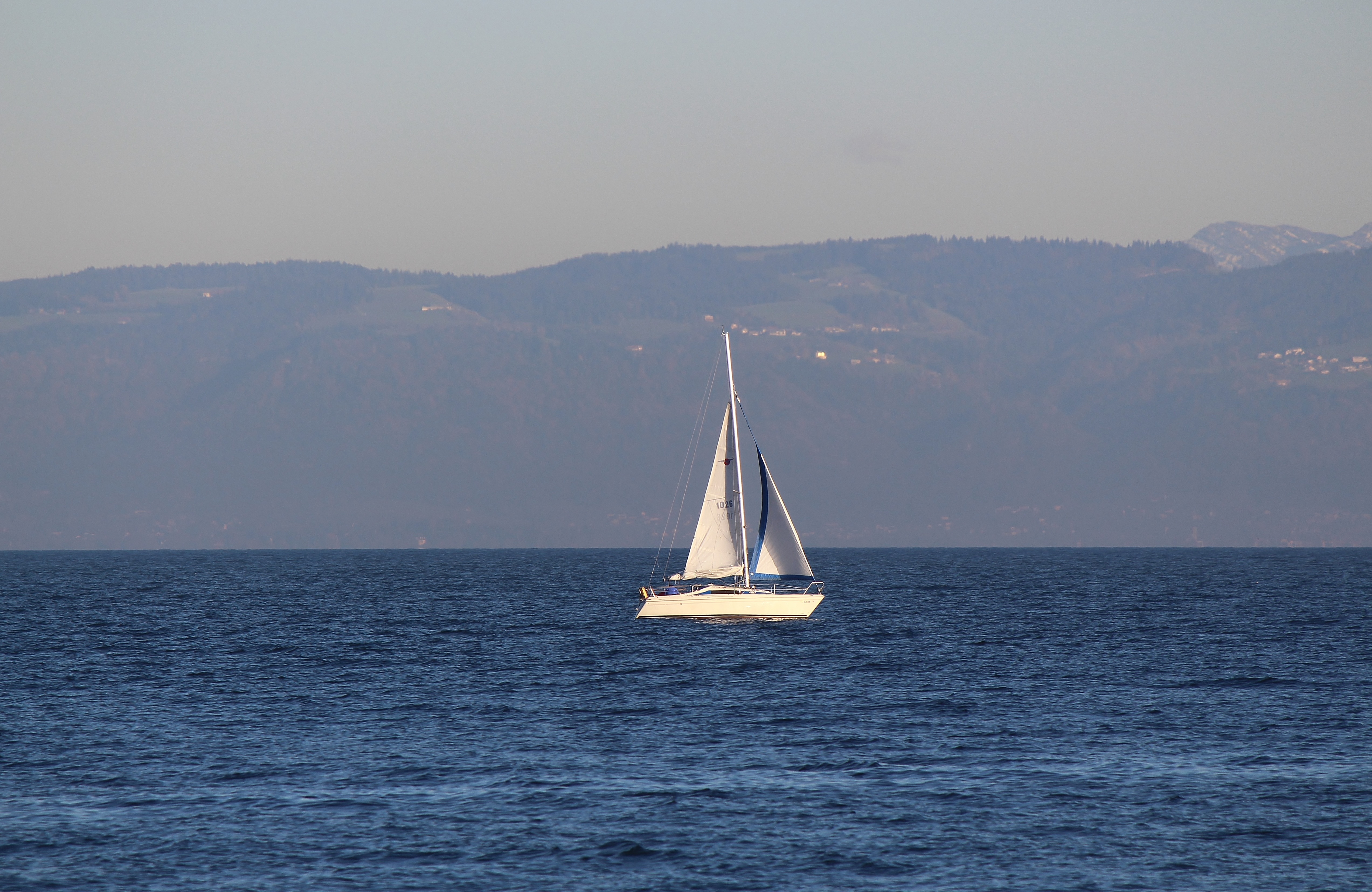 white sailboat