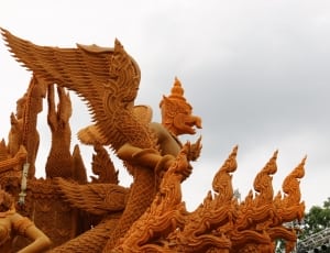 orange flying dragon statue thumbnail