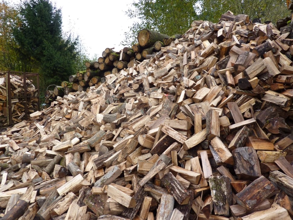brown and black firewood lot preview