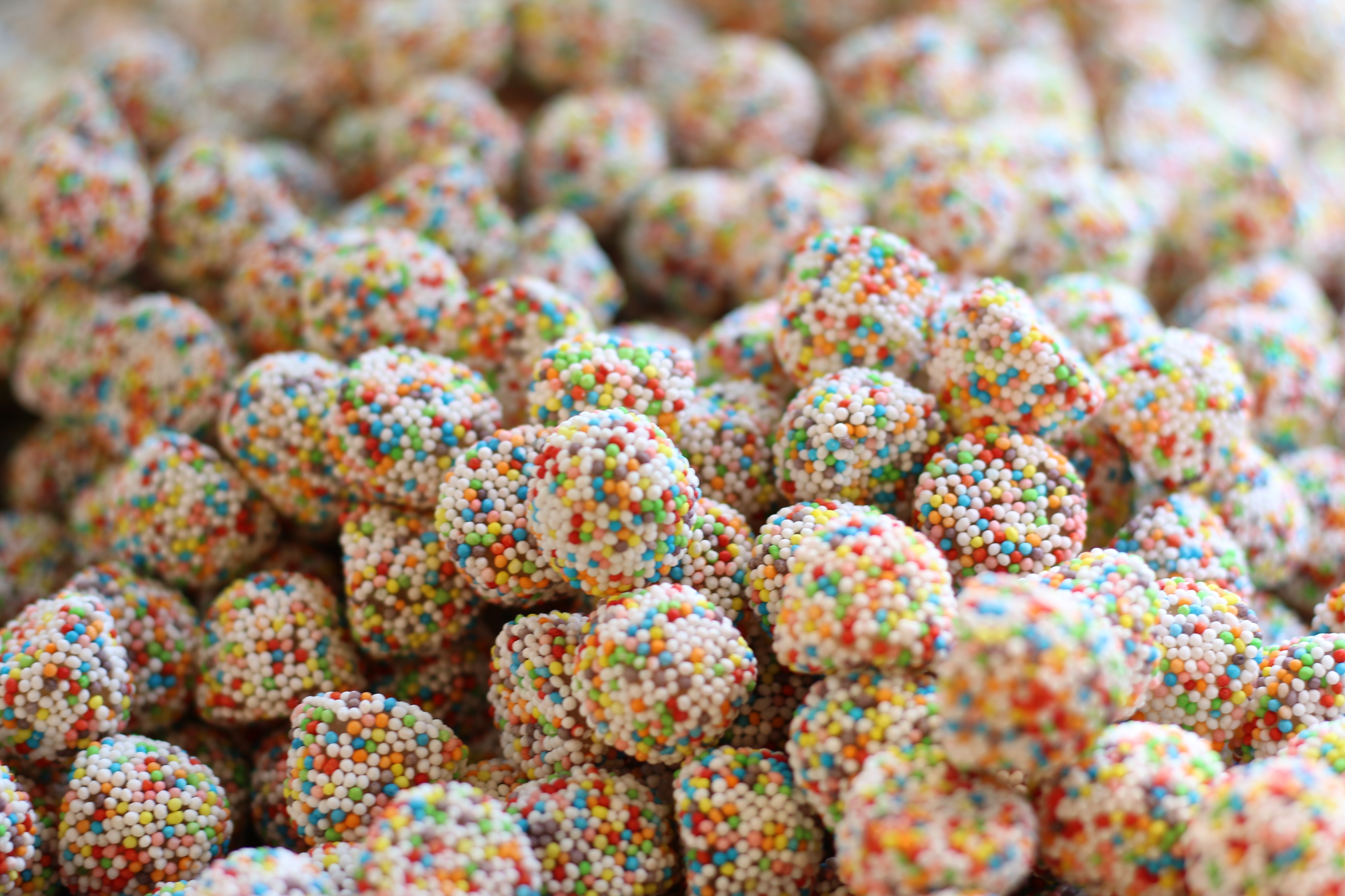multicolored sprinkled candy