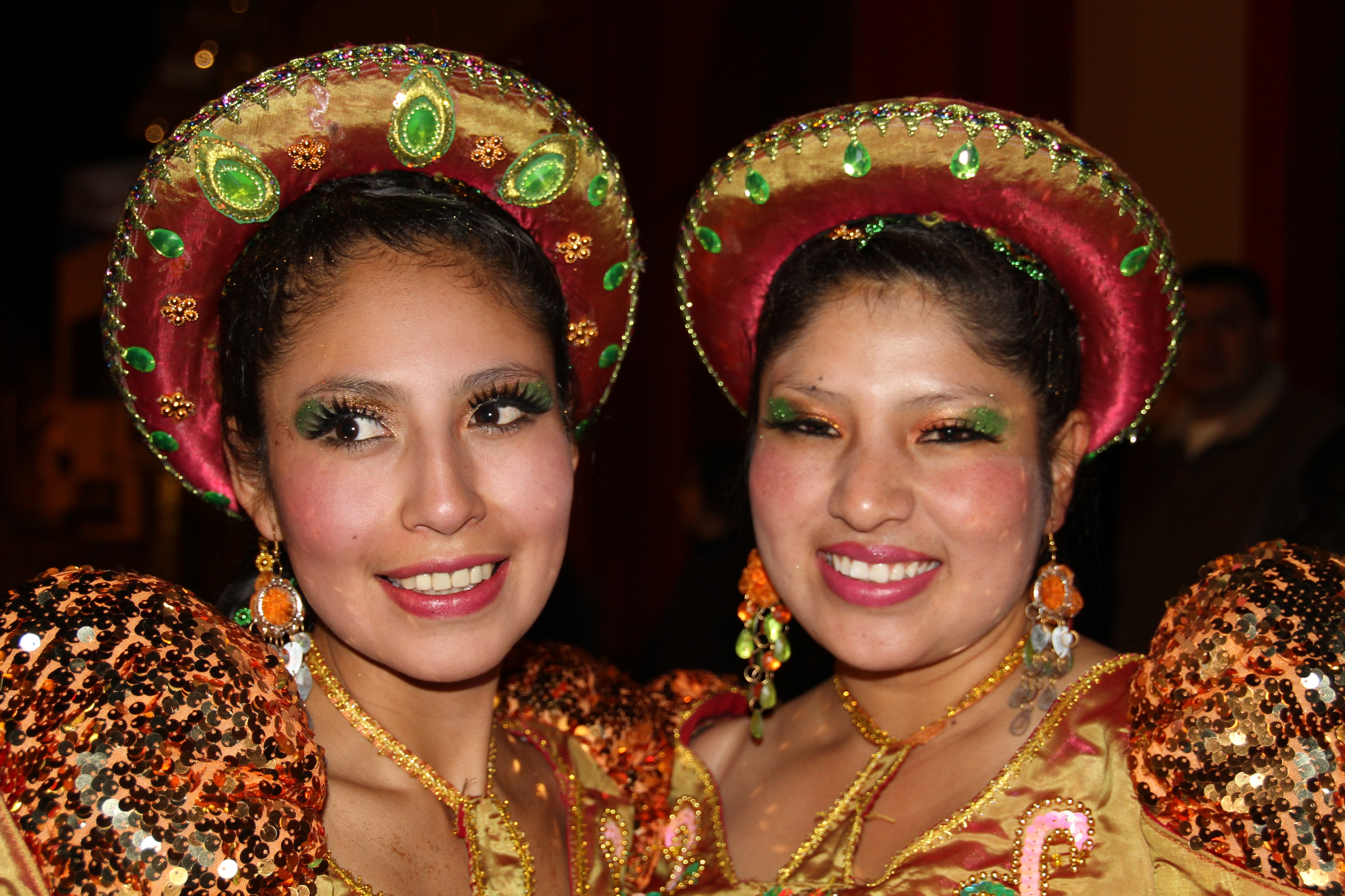 two woman in makeup