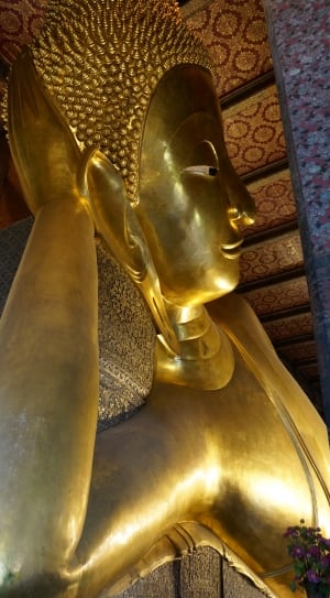 brass buddha figurine thumbnail