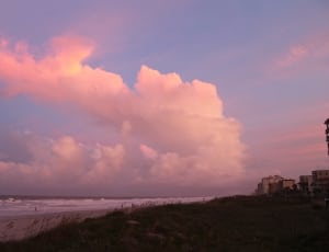 seashore under cloudy sky thumbnail