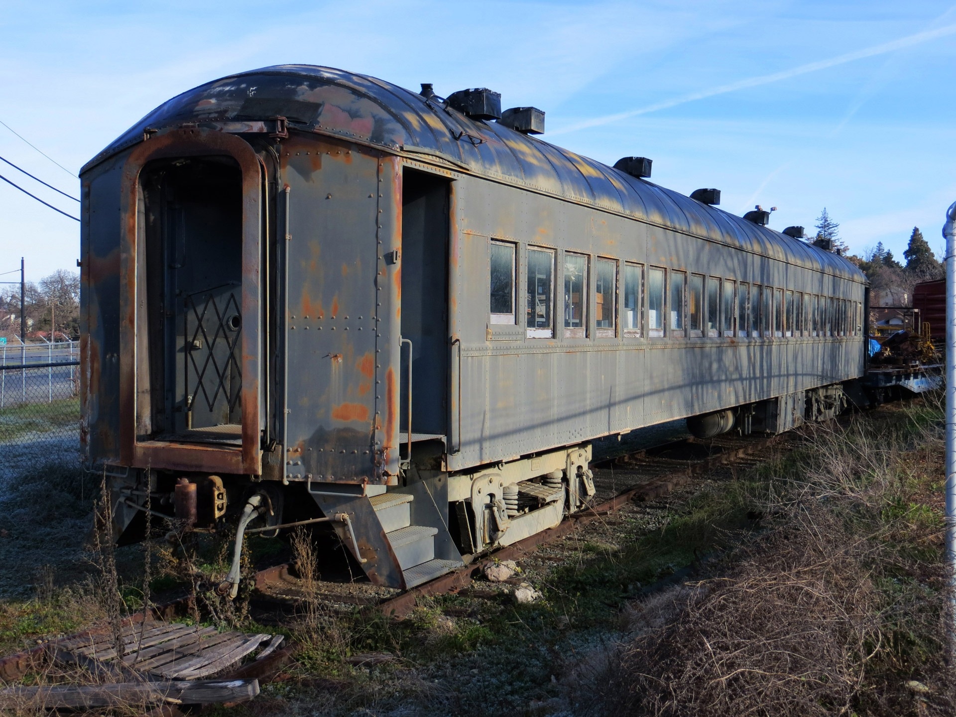 gray metal train
