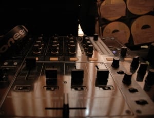 black audio mixer and equalizer thumbnail